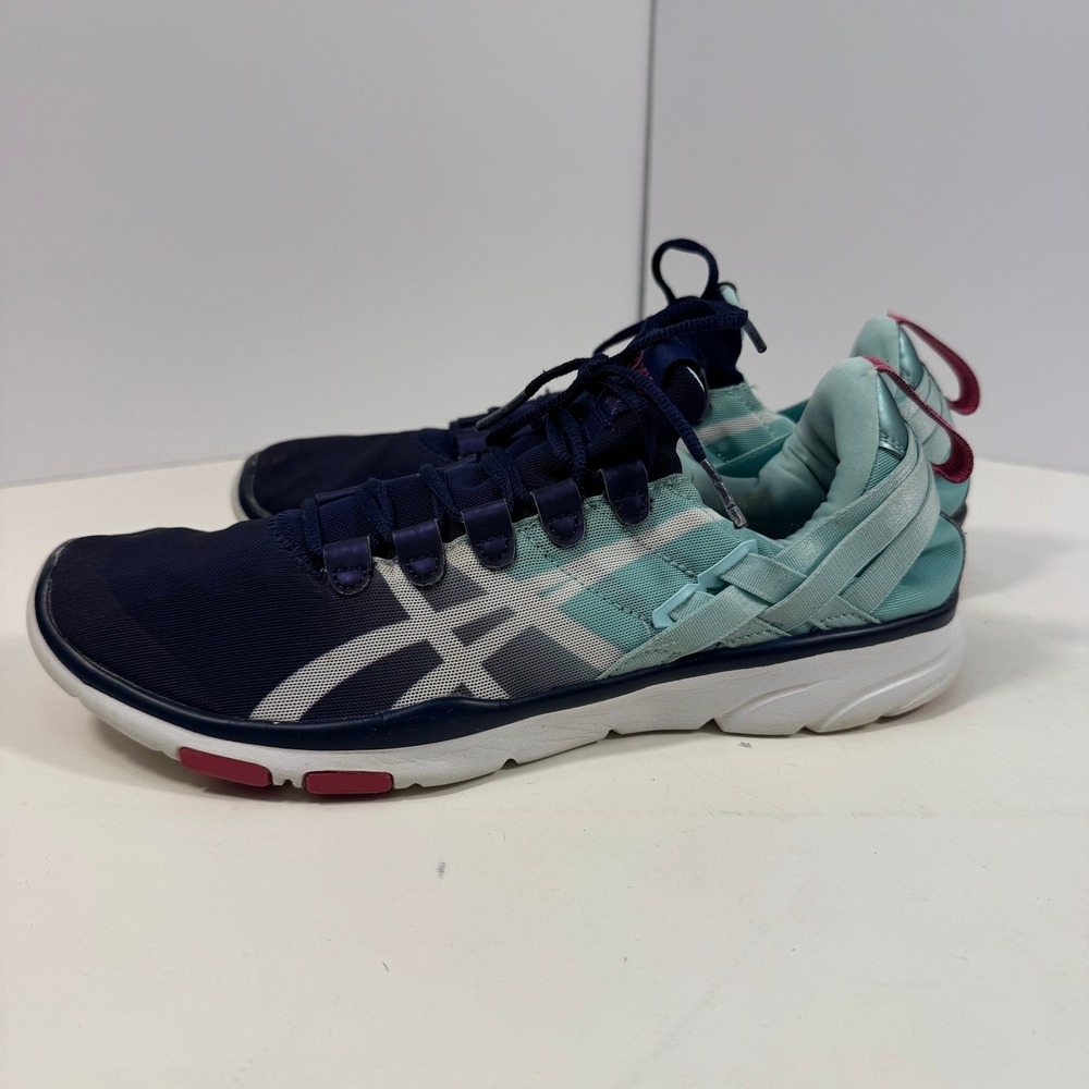ASICS Training Sneakers Women's Athletic Shoes‎ Blue Teal Pink Size 8.5 - Picture 2 of 9